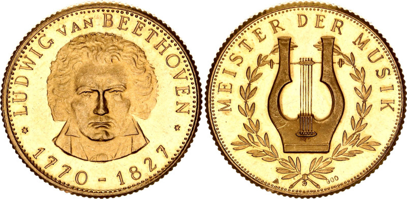 Austria Gold Medal "Ludwig Van Beethoven" 1957

Gold (.900) 7.98 g., 22.5 mm.,...