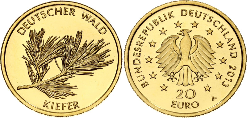 Germany - FRG 20 Euro 2013 A

KM# 324, J. 581, N# 46880; Gold (.999) 3.89 g., ...