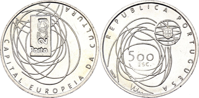 Portugal 500 Escudos 2001 INCM

KM# 733, Gomes# R 150,01, N# 13046; Silver 13....