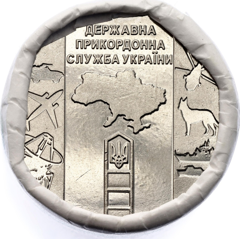 Ukraine 25 x 10 Hryven 2022 Mint Roll

KM# 1058, N# 333169; Nickel plated zinc...