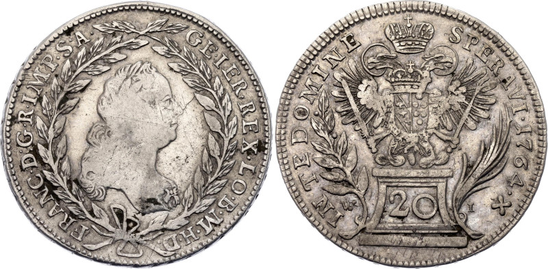 Austria 20 Kreuzer 1764 WI

KM# 2028, N# 39191; Silver 6.68 g.; Franz I; Vienn...