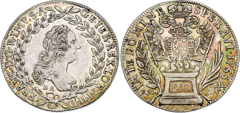 Austria 20 Kreuzer 1765 (1766) BA EVM D

KM# 2030; Silver 6.68 g.; Franz I; Kr...