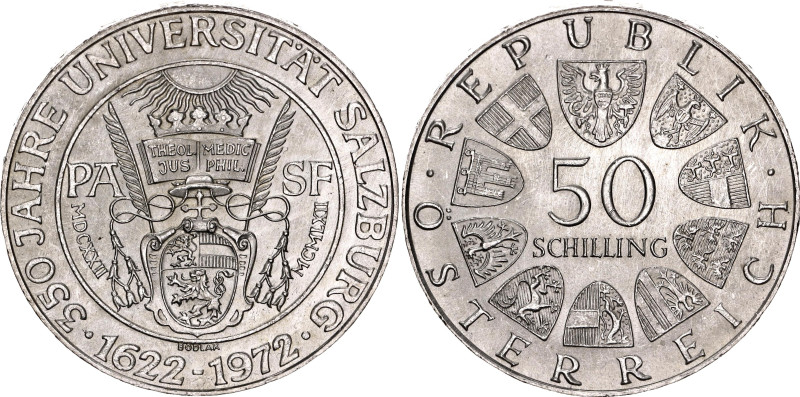 Austria 50 Schilling 1972

KM# 2913, N# 12451; Silver 19.89 g.; 350th Annivers...