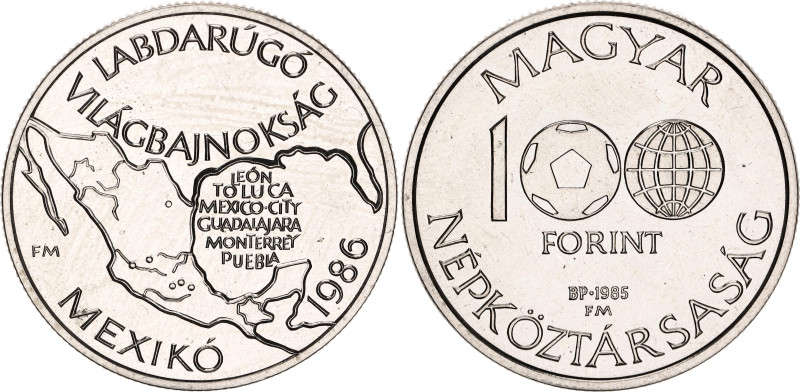 Hungary 100 Forint 1985 BP.

KM# 647, Schön# 153, N# 12888; Nickel brass; Worl...