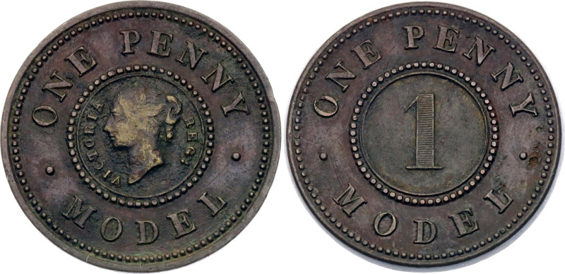 Great Britain 1 Penny 1844 (ND) Model Coinage

X# 9b, N# 137951; Bimetallic: b...