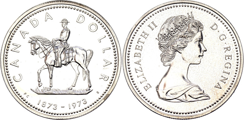 Canada 1 Dollar 1973

KM# 83, N# 19493; Silver 23.49 g.; Elizabeth II; 100th A...