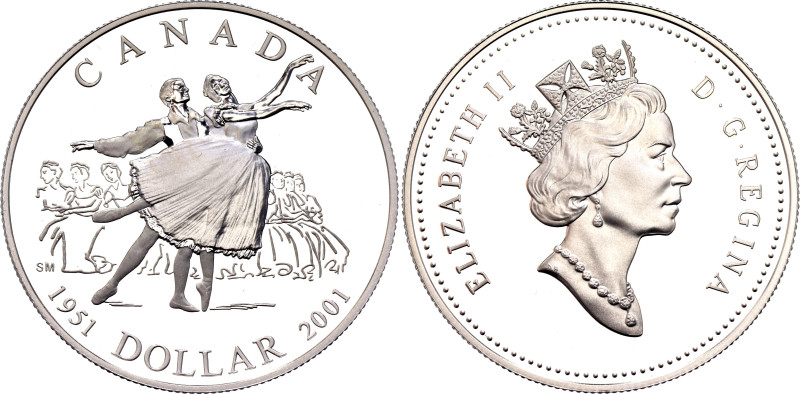 Canada 1 Dollar 2001

KM# 414, N# 6262; Silver 25.23 g., Proof; Elizabeth II; ...