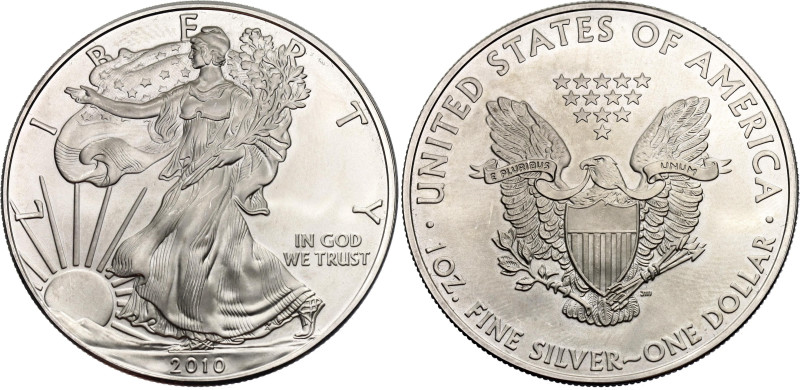 United States 1 Dollar 2010

KM# 273, Schön# 216, N# 1493; Silver 31.20 g.; "A...