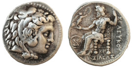 Seleucid Empire
Seleucus I Nicator, 306-280 BC No: 221 
Tetradrachm 282/280 BC BC, Sardis. Head of Heracles / Zeus with Nike statuette on throne, 2 mo...