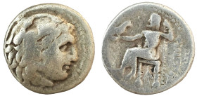 Kingdom of Macedon, Alexander III 'the Great' AR Drachm….(336-323 BC)
 Weight : 4.16 gr Diameter : 16.89 mm