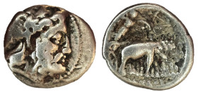 Seleucid Kings. Seleucus I Nicator (312-280 BC).AR Drahmı
 Seleucia on the Tigris (?)
Obv. Laureate and bearded head of Zeus right.
Rev. BAΣIΛEΩΣ - ΣE...