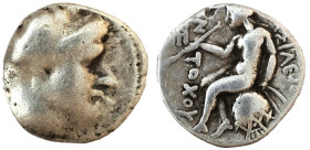 SELEUKID EMPIRE. Antiochos III 'the Great'. 222-187 BC. AR Drachm
 Weight : 4.14 gr Diameter : 17.02 mm