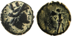 Phrygia, Apameia. 113-48 B.C. AE 18 . magistrate, Ariston (Kefiks?). 
 Weight : 4.47 gr Diameter : 15.76 mm