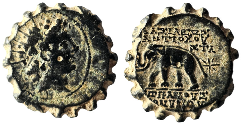 Seleukid Kings of Syria, Antiochos IV Epiphanes (175-164 BC) Serrate AE Antioch ...