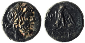 PONTOS. Pharnakeia. Struck under Mithridates VI Eupator (Circa 95-90 or 80-70 BC). Ae.
Obv: Laureate head of Zeus right.
Rev: ΦΑΡΝΑΚΕΙAΣ.
Eagle standi...