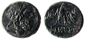 PONTOS. Pharnakeia. Struck under Mithridates VI Eupator (Circa 95-90 or 80-70 BC). Ae.
Obv: Laureate head of Zeus right.
Rev: ΦΑΡΝΑΚΕΙAΣ.
Eagle standi...