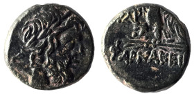 PONTOS. Pharnakeia. Struck under Mithridates VI Eupator (Circa 95-90 or 80-70 BC). Ae.
Obv: Laureate head of Zeus right.
Rev: ΦΑΡΝΑΚΕΙAΣ.
Eagle standi...