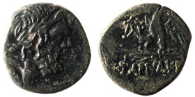 PONTOS. Pharnakeia. Struck under Mithridates VI Eupator (Circa 95-90 or 80-70 BC). Ae.
Obv: Laureate head of Zeus right.
Rev: ΦΑΡΝΑΚΕΙAΣ.
Eagle standi...
