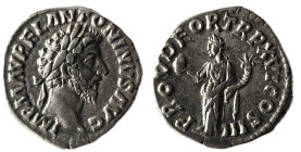 Marcus Aurelius (161-180 AD). AR Denarius, Roma (Rome), 162-163.
Obv. IMP M ANTONINVS AVG, laureate head to right.
Rev. PROV DEOR TR P XVI COS III, Pr...