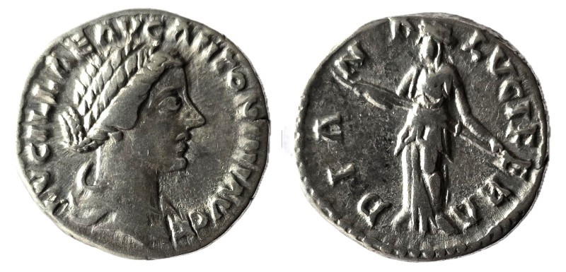 LUCILLA (Augusta, 164-182). Denarius. Rome.
Obv: LVCILLAE AVG ANTONINI AVG F.
Dr...