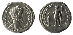 Septimius Severus, 193-211AD, AR Denarius, 200-201AD, Head of Septimius Severus, laureate, right, SEVERVS AVG PART MAX, rev Septimius Severus, in mili...