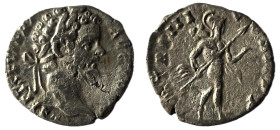 SEPTIMIUS SEVERUS (193-211). Denarius. Rome.
Obv: L SEPT SEV PERT AVG IMP V.
Laureate head right.
Rev: P M TR P III COS II P P.
Mars advancing right, ...