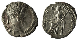 Septimius Severus AD 193-211. Rome Denarius AR L SEPT SEV PERT AVG IMP VIII, laureate head right / P M TR P IIII COS II P P, Pax seated left, holding ...