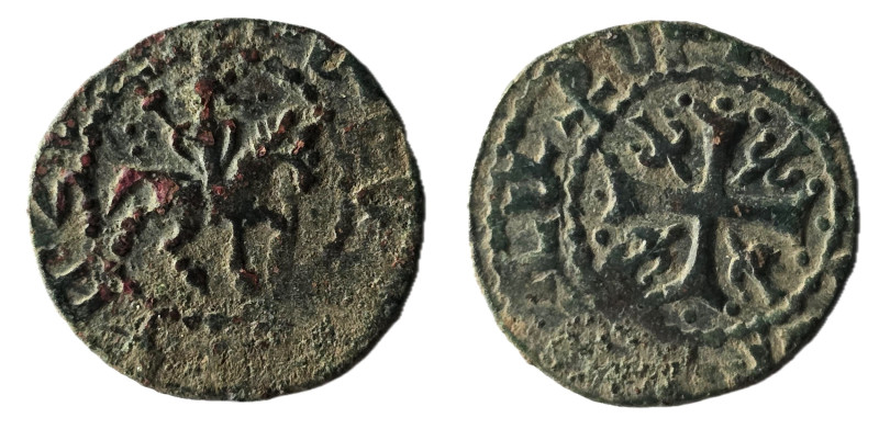 Armenian Kingdom, Cilician Armenia. Smpad. 1296-1298. Æ Smpad on horseback ridin...