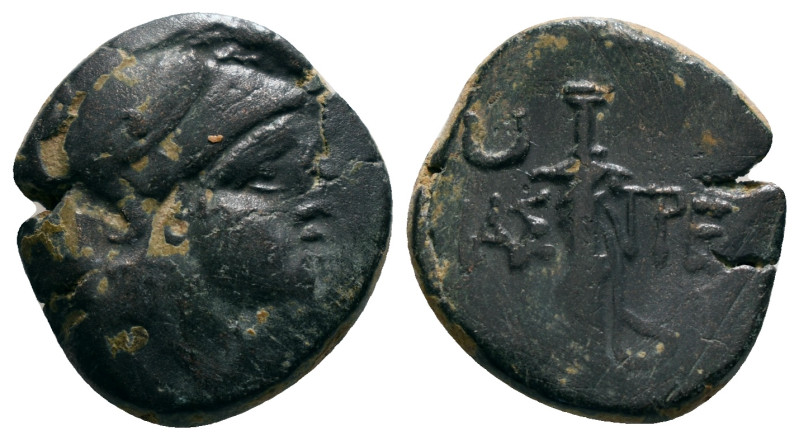 PAPHLAGONIA. Amastris. Ae (Circa 105-90 or 95-90 BC). Struck under Mithradates V...