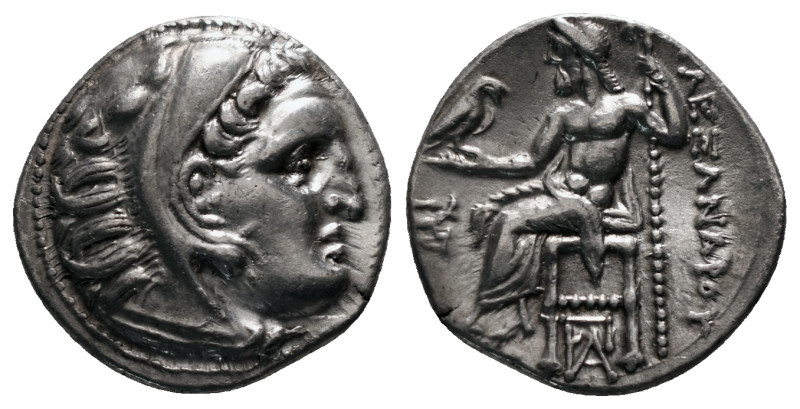 KINGS OF MACEDON. Alexander III 'the Great' (336-323 BC).Drachm.
Obv: Head of He...