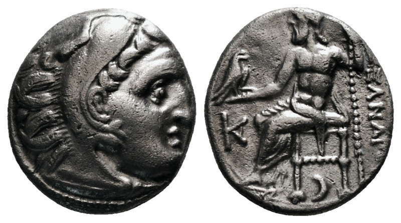 KINGS OF MACEDON. Alexander III 'the Great' (336-323 BC).Drachm.
Obv: Head of He...