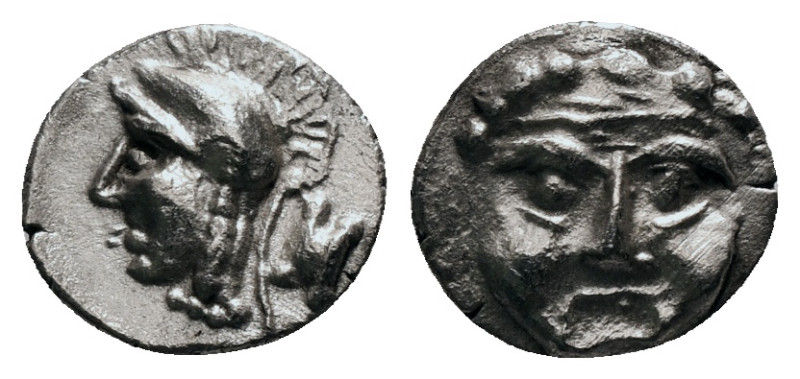 PISIDIA. Selge. Obol (Circa 350-300 BC).
Obv: Helmeted head of Athena left; astr...