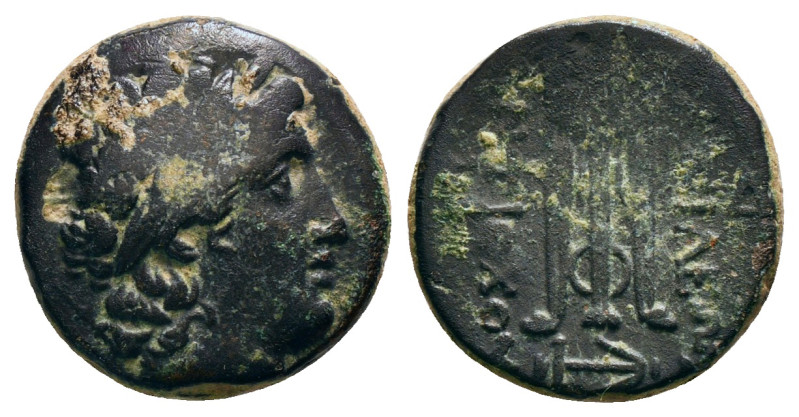 SELEUKID KINGDOM. Antiochos II Theos (261-246 BC). Ae. Sardes.
Obv: Laureate hea...