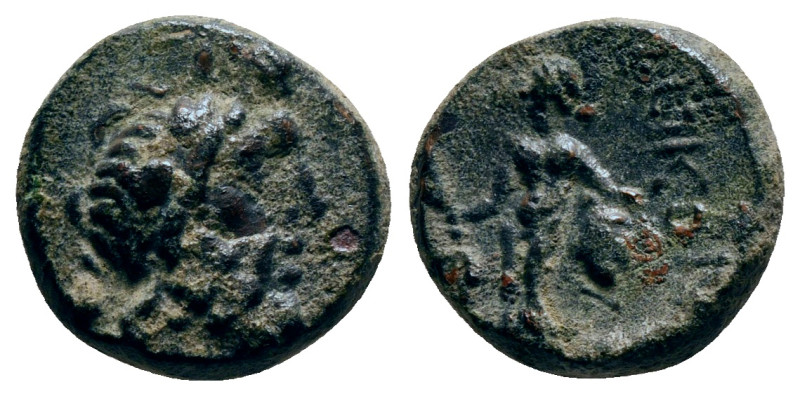 LYCAONIA. Eikonion. Ae (1st century BC).
Obv: Laureate head of Zeus right.
Rev: ...