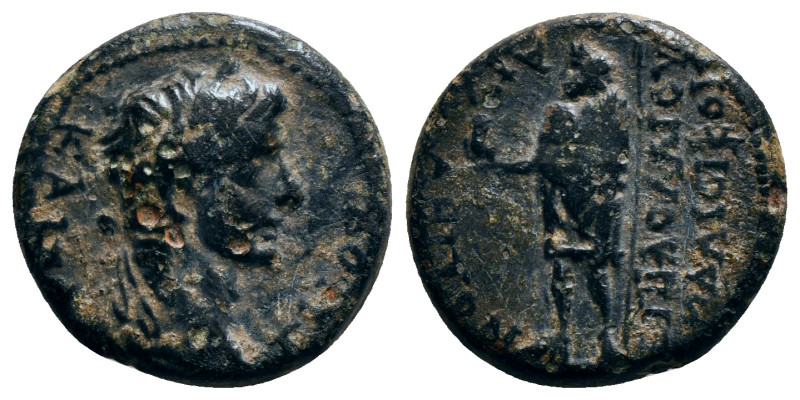 PHRYGIA. Aezanis. Caligula (37-41). Ae. Aristarchos, hierax.
Obv: ΓAIOC KAICAP.
...