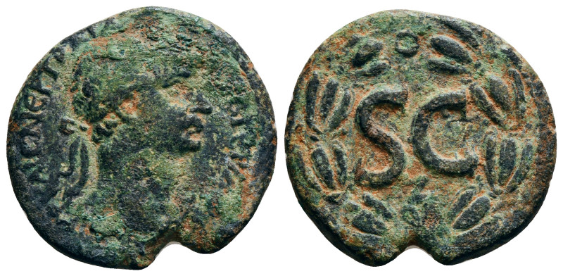 SELEUCIS & PIERIA. Antioch. Hadrian (117-138). Ae.
Obv: ΑΥΤ ΚΑΙϹ Θ ΤΡ Π ΥΙ Θ ΝΕΡ...