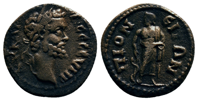 TROAS. Pionia. Septimius Severus (193-211). Ae.
Obv: AV K CЄΠ CЄOVHPOC.
Laureate...