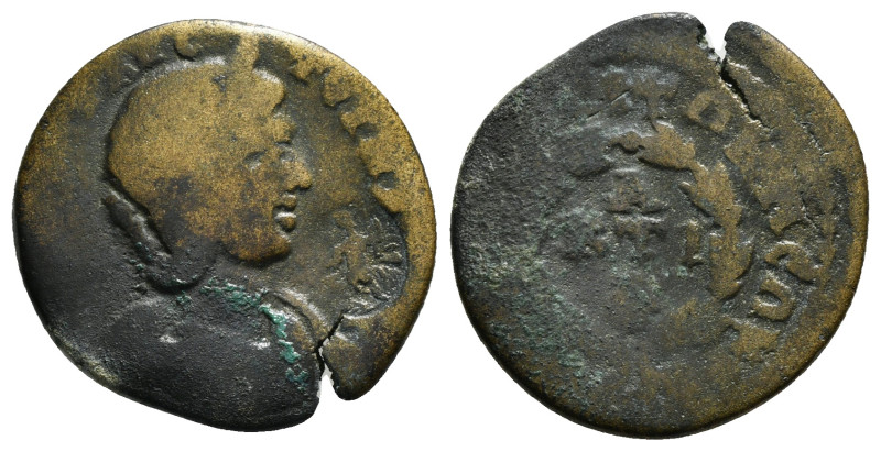 PHRYGIA,Hierapolis, Annia Faustina (Augusta, 221). AE
Obv: ΑΝΝΙΑ ΦΑVСΤЄΙΝΑ СЄΒ -...