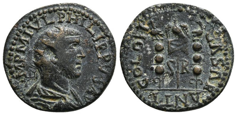 PISIDIA. Antioch. Philip I the Arab (244-249). Ae.
Obv: IMP M IVL PHILIPPVS AVG....