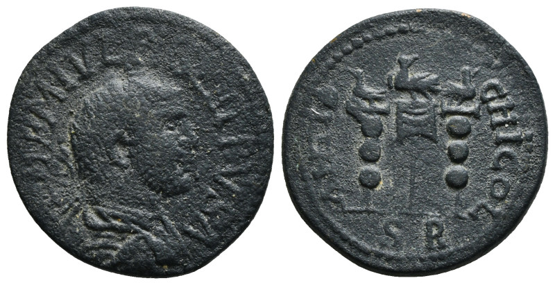 PISIDIA. Antioch. Philip I the Arab (244-249). Ae.
Obv: IMP M IVL PHILIPPVS AVG....