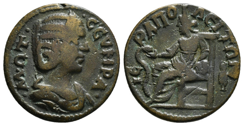 PHRYGIA. Hierapolis. Otacilia Severa (Augusta, 244-249). Ae 5,95 g - 22,09 mm Ob...