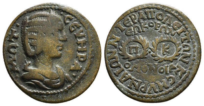 PHRYGIA. Hierapolis. Otacilia Severa (Augusta, 244-249). Ae..
Obv: M ΩT CЄVHPA.
...