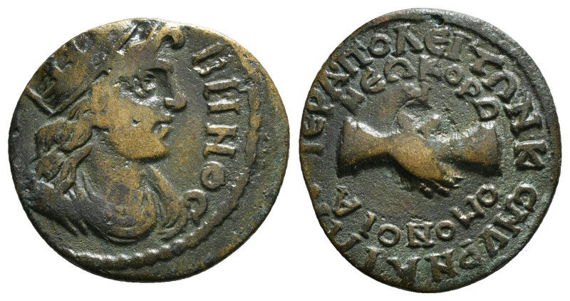 PHRYGIA. Hierapolis. Pseudo-autonomous. Time of Philip I 'the Arab' (244-249). A...