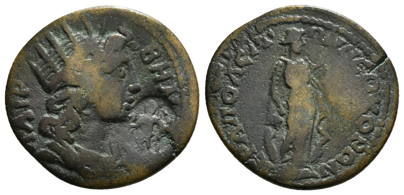 PHRYGIA. Hierapolis. Pseudo-autonomous issue. time of Elagabalus, 218-222. ΛΑΙΡΒ...