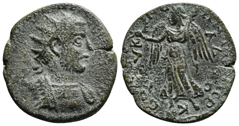 Cilicia.Seleucia ad Calycadnum, Gallienus AD 253-268. AY K ΠΟ ΛIKI[...], radiate...