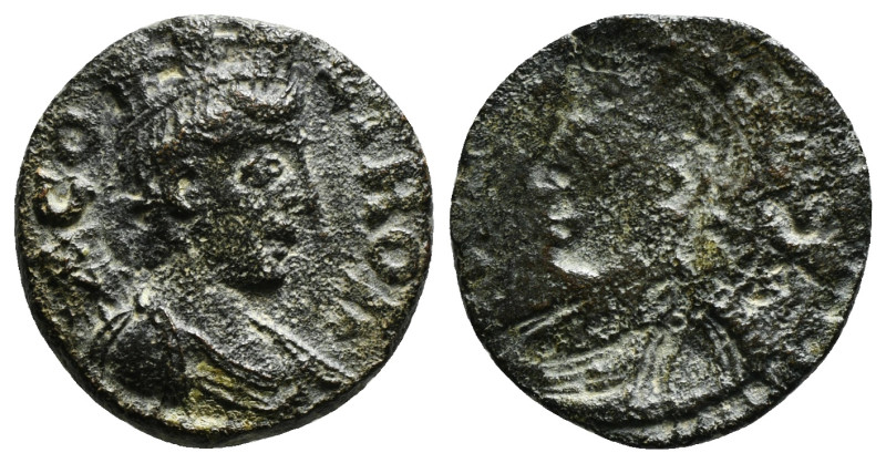 TROAS. Alexandria. Pseudo-autonomous. Time of Gallienus (253-268). As as.
Obv: C...