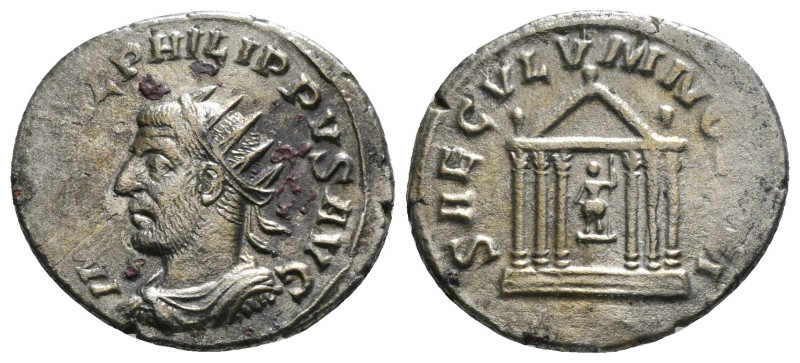 PHILIP I 'THE ARAB' (244-249). Antoninianus. Antioch. Saecular Games/1000th Anni...