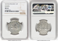 Danzig. Sigismund III 1/4 Taler (Ort) 1615-SA MS62 NGC, KM6, Kop-7489, Kopicki (MZIIIW)-1473. A transitional date in this proud Danzig series, this co...