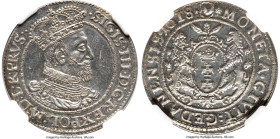 Danzig. Sigismund III 1/4 Taler (Ort) 1618-SA MS63 NGC, KM14, Kop-7494, Kopicki (MZIIIW)-1477. An intriguing Mint State specimen with a slightly undul...