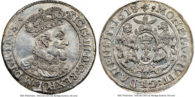 Danzig. Sigismund III 1/4 Taler (Ort) 1618-SB MS62 NGC, KM14, Kop-7496, Kopicki (MZIIIW)-1479. "SA" mm Obverse, "SB" mm Reverse. A pin-point detailed ...